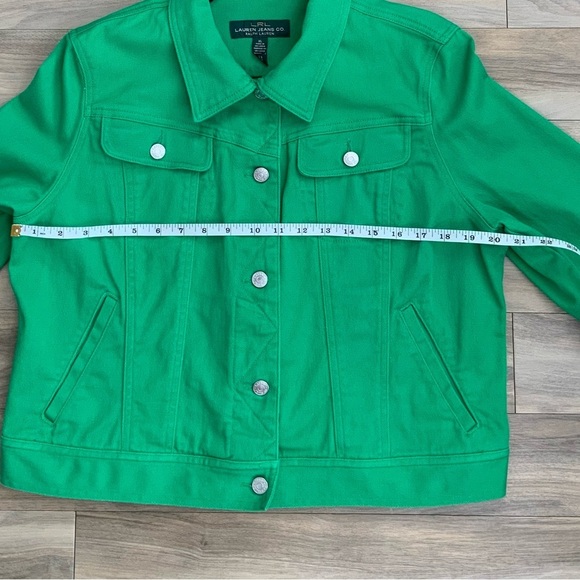 Ralph Lauren Green cropped Jean jacket - Picture 4 of 6